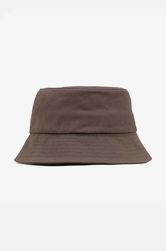 Norse Projects cotton hat brown color