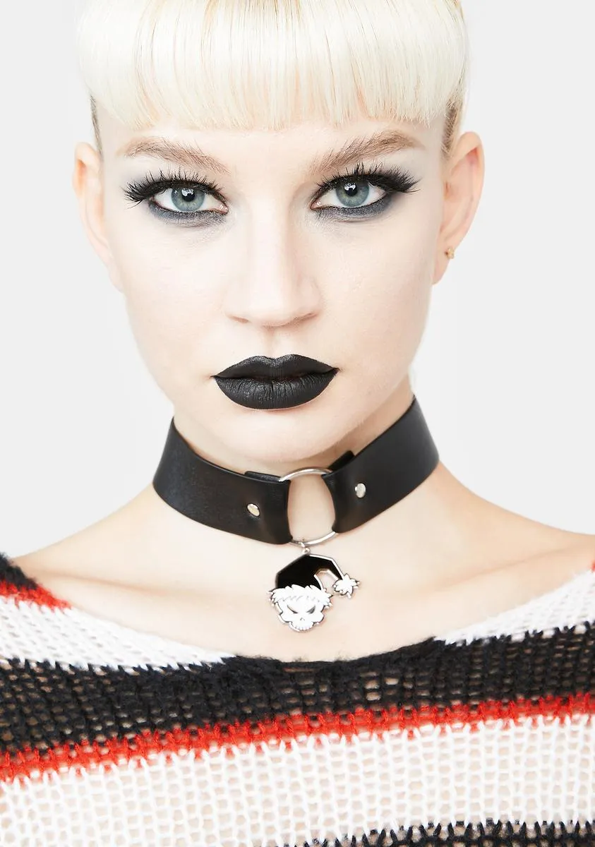North Pole Naughty Santa Choker-