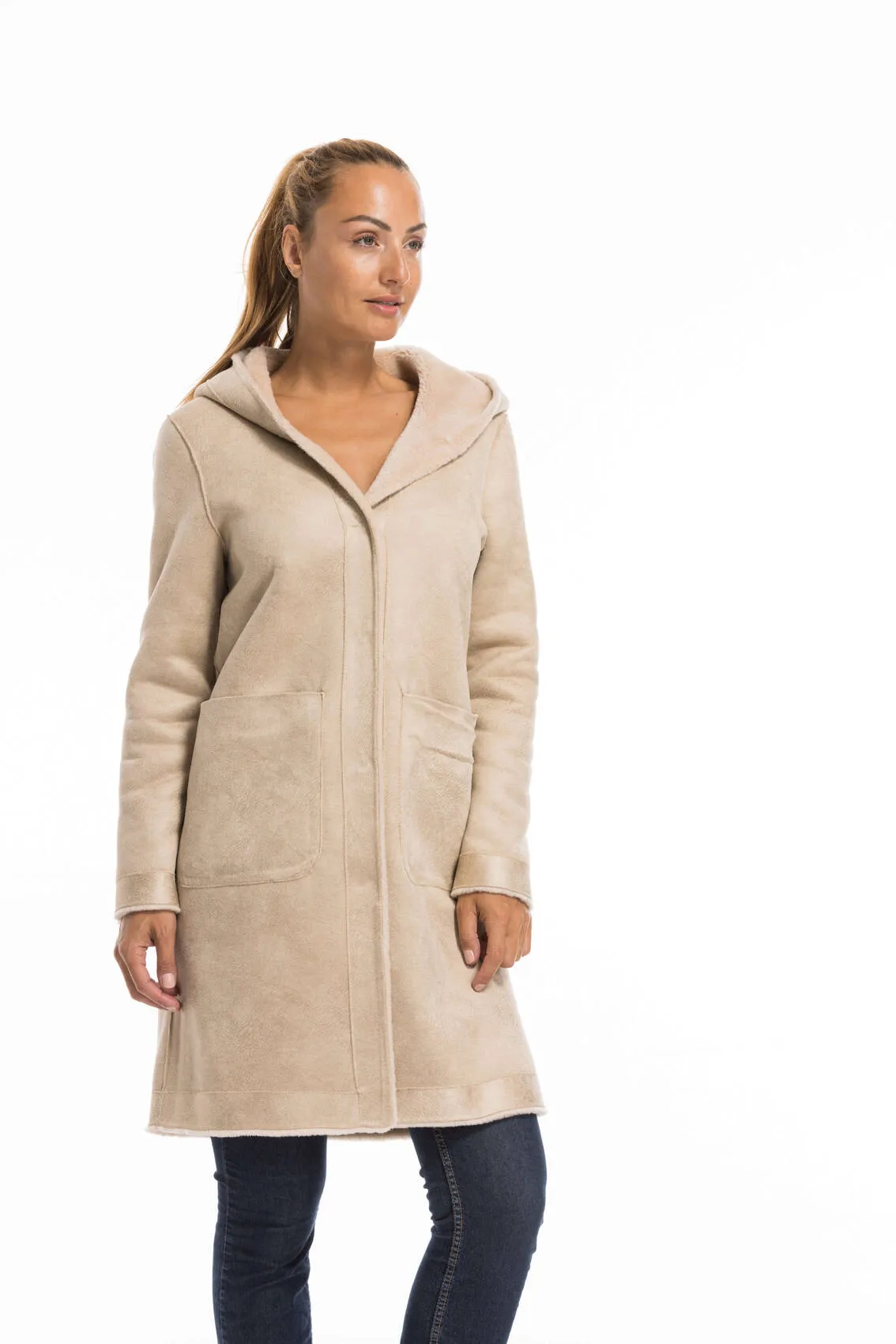 Oakwood coffee women's wool coat 63747