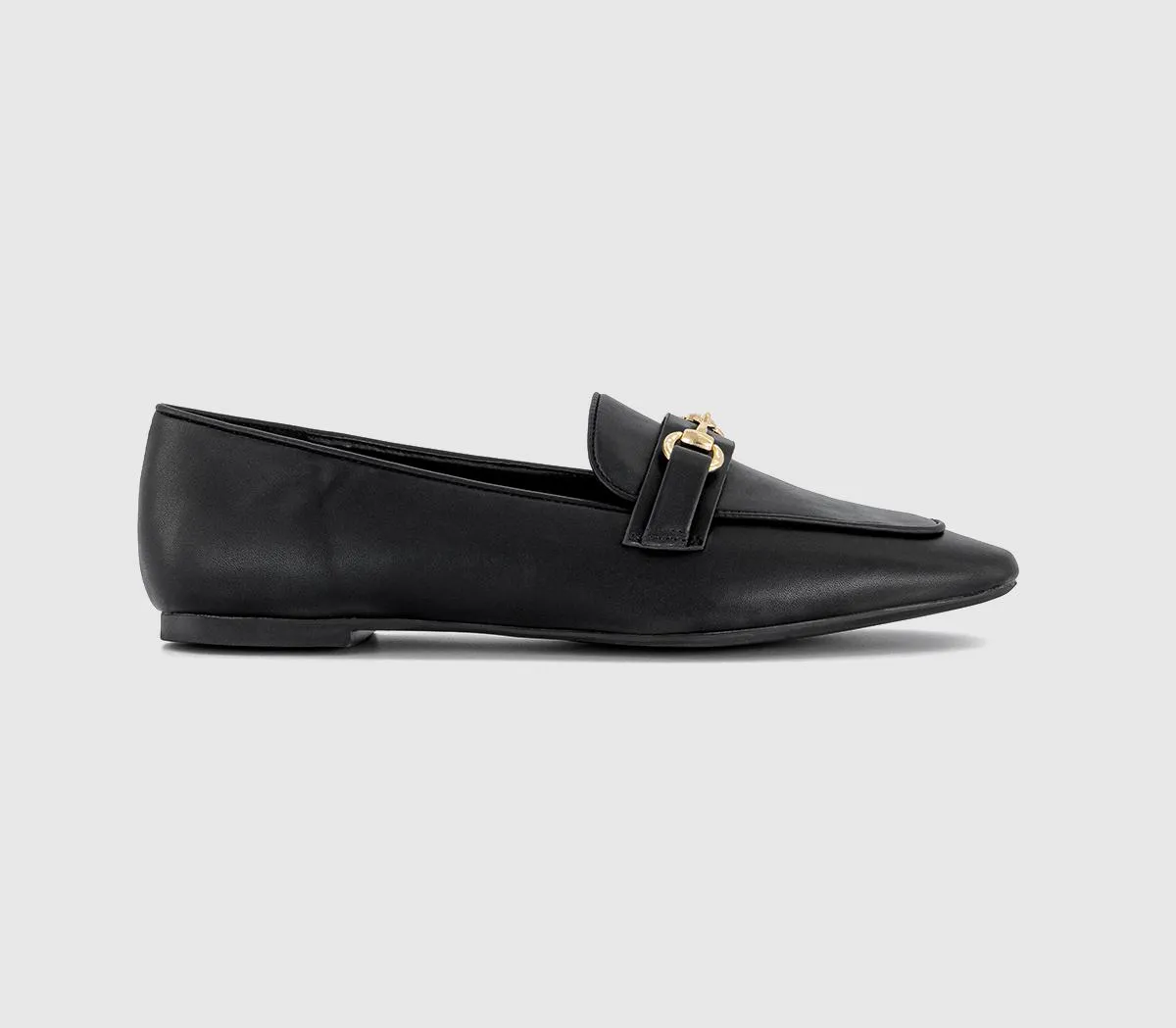 OFFICE Freesia Snaffle Trim Loafers Black