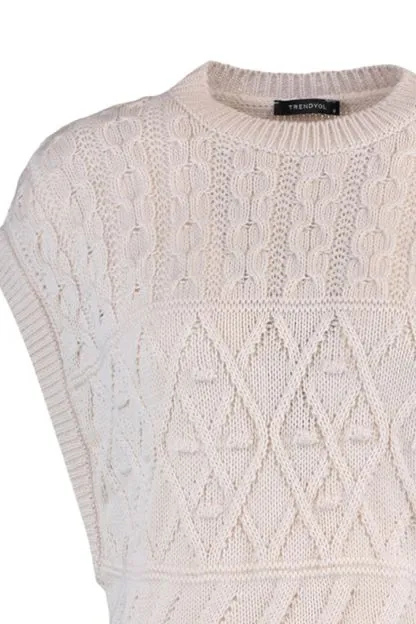 Patterned Crewneck Knitwear Sweater