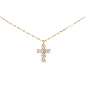 Petite Diamond Cross Necklace