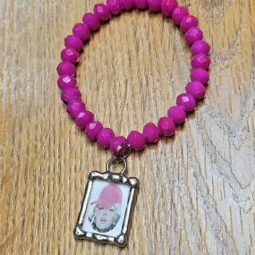 Pink Hat Marilyn Monroe Bracelet