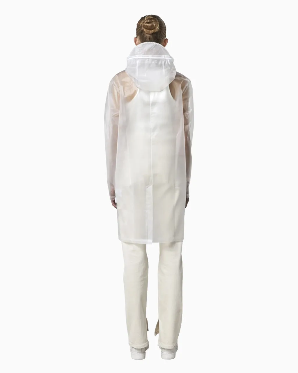 RAINS Transparent Hooded Coat - XXS/XS