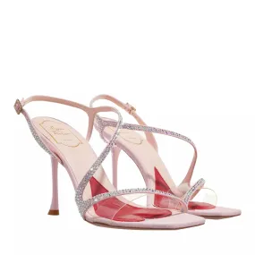 Roger Vivier  Vivier Bling Sandals In PVC And Suede Pink