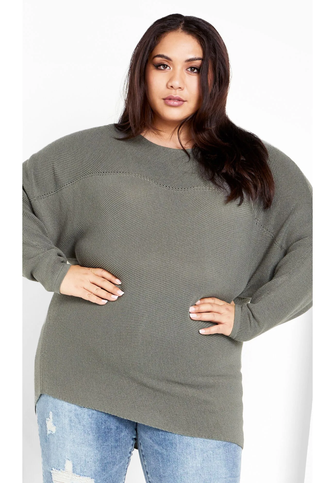 Romance Sweater - deep sage