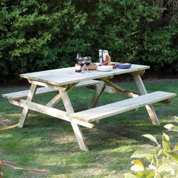 Rowlinson Picnic Bench 70cm (h) x 180cm (l) x 150cm (d)