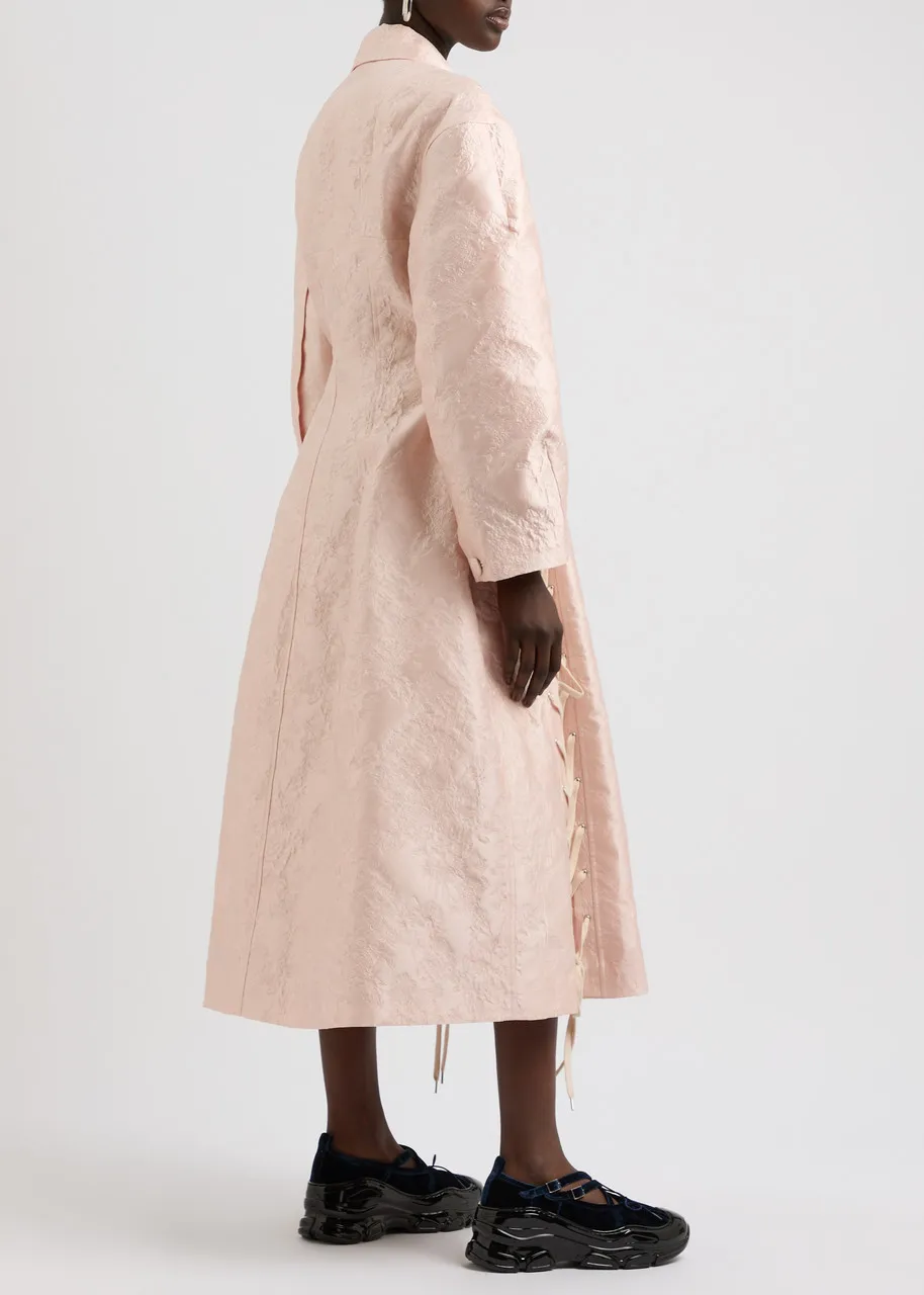 SIMONE ROCHA Lace-up cloqué coat  
                         
                     
                