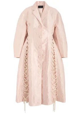 SIMONE ROCHA Lace-up cloqué coat  
                         
                     
                