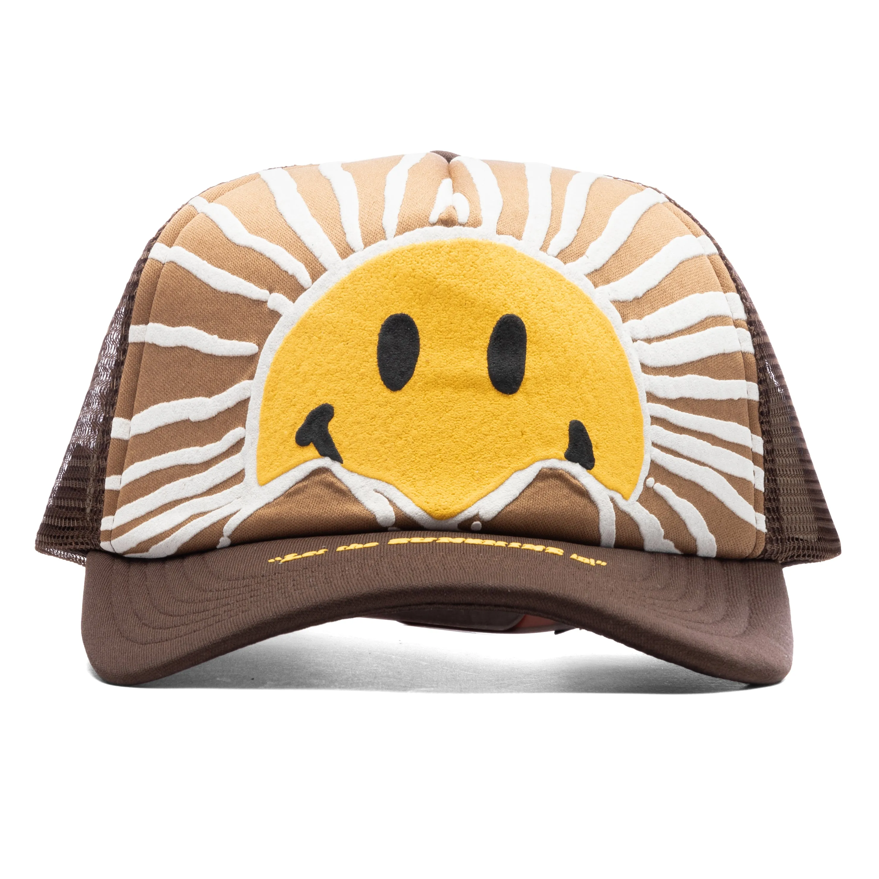 Smiley Sunrise Trucker Hat - Acorn