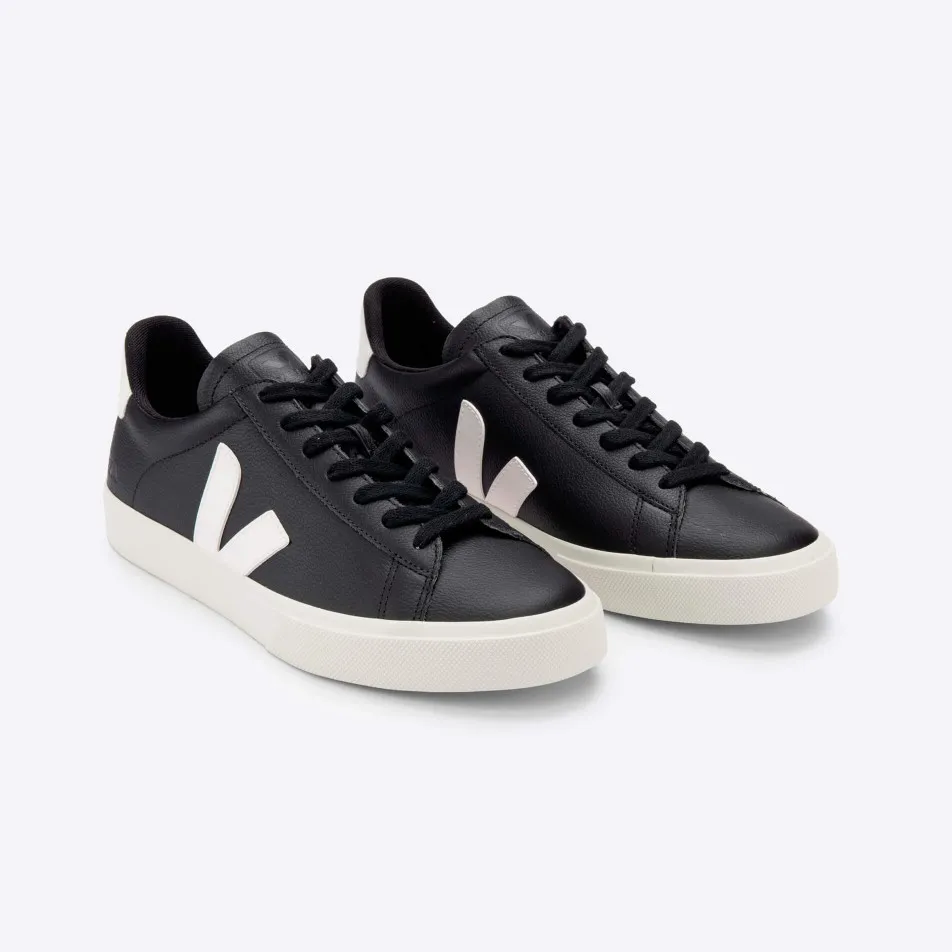 Sneaker Campo chromefree leather black white