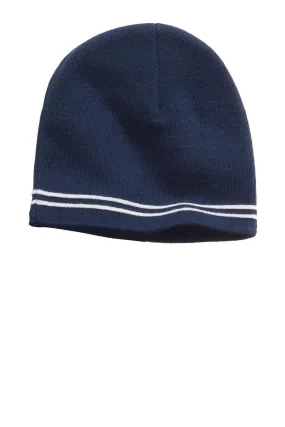 Sport-Tek Spectator Beanie STC20 True Navy/ White