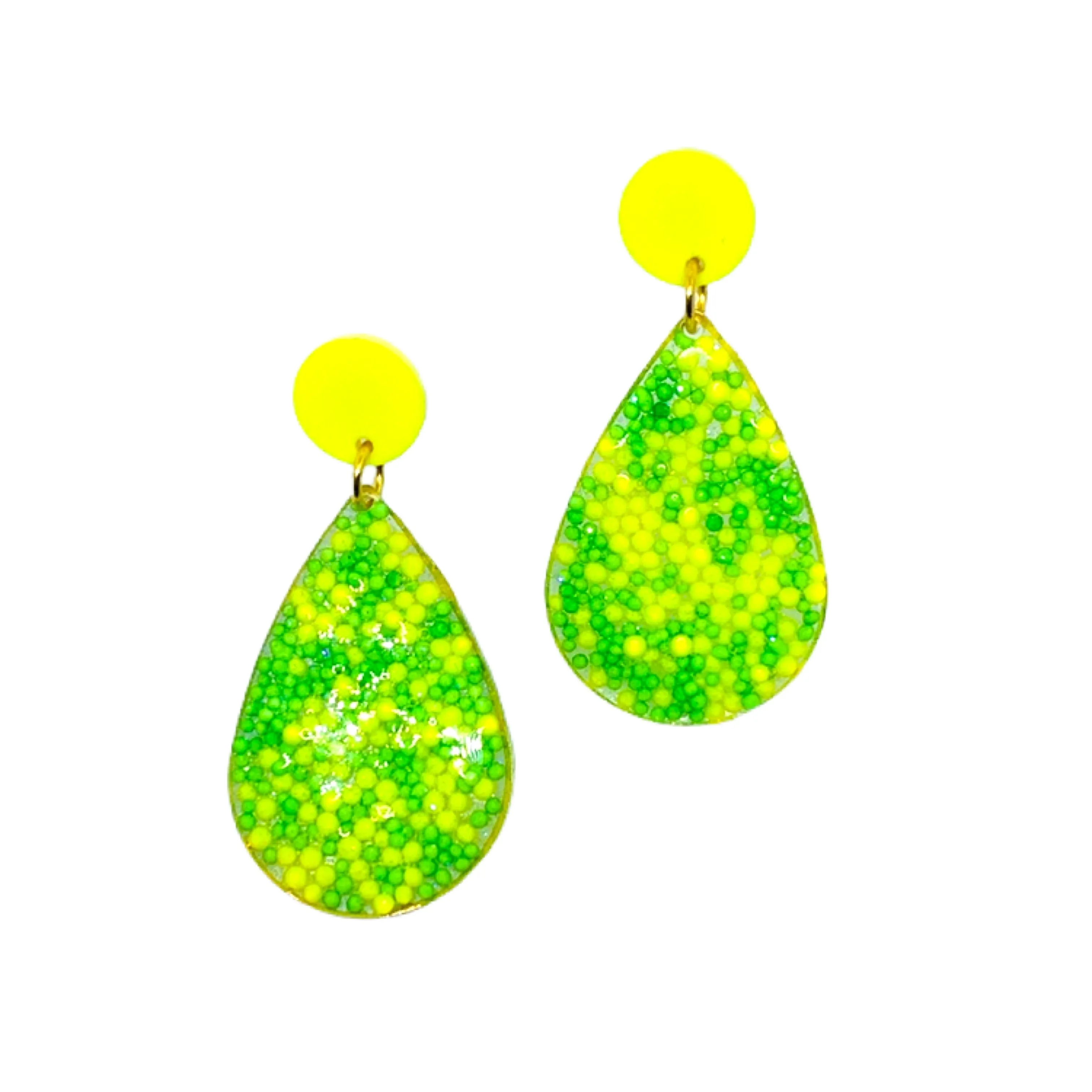 Sprinkle Teardrop post Earrings