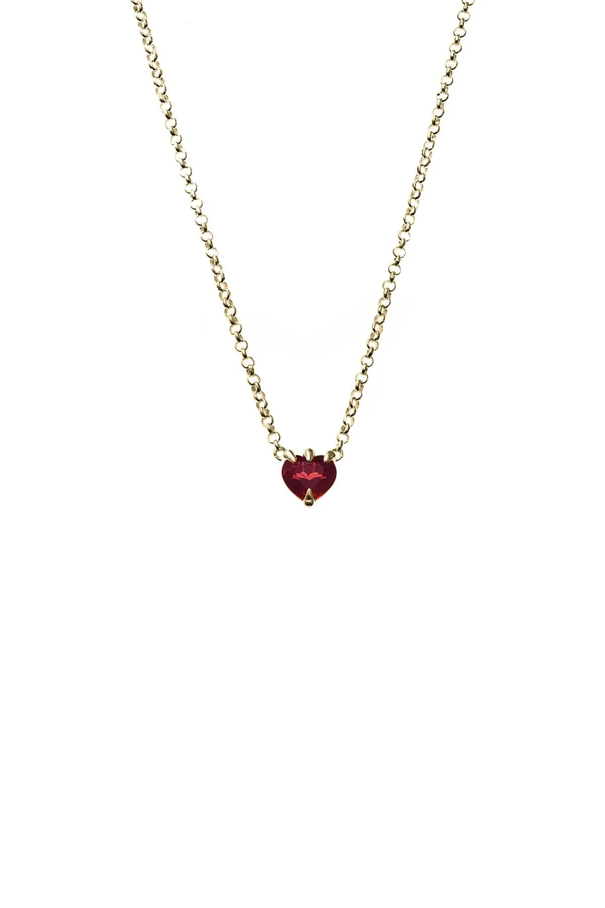 Stolen Girlfriends Club - Talon Necklace Garnet - Gold Plated