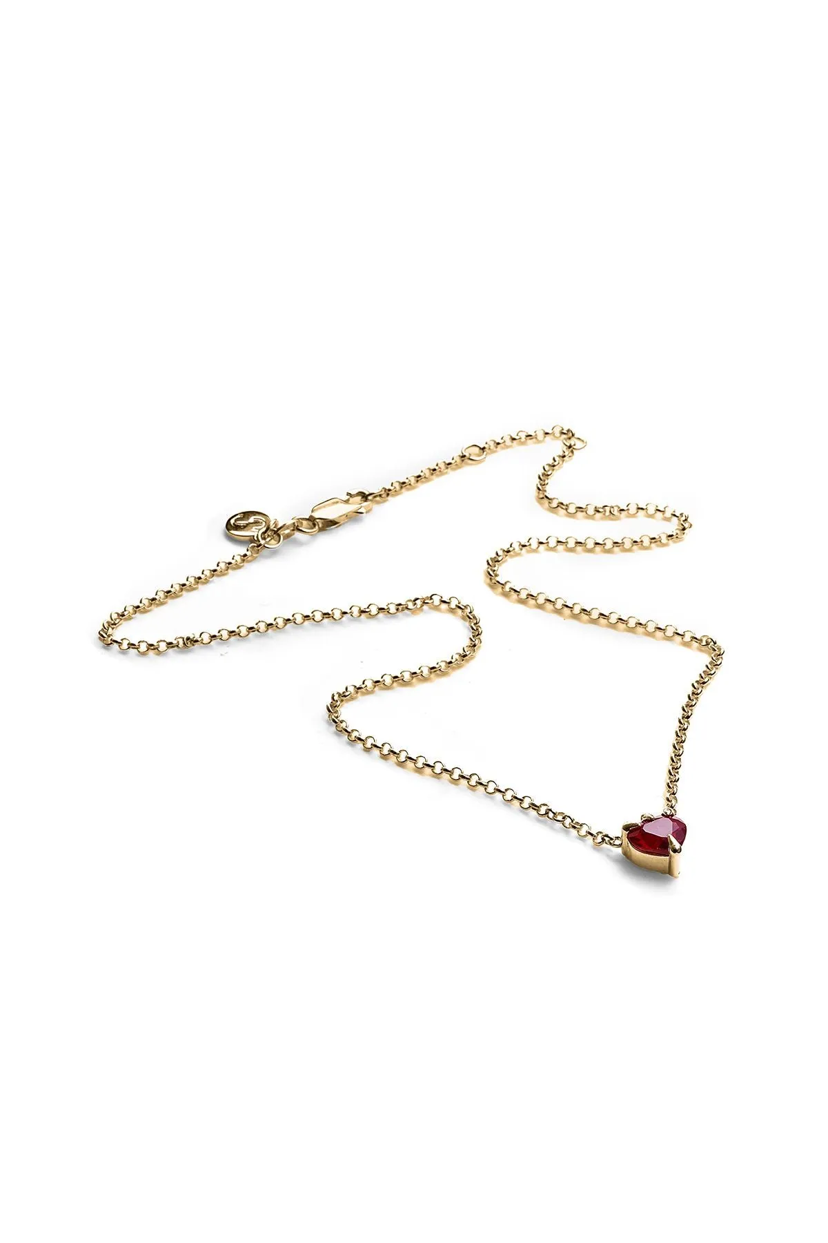 Stolen Girlfriends Club - Talon Necklace Garnet - Gold Plated