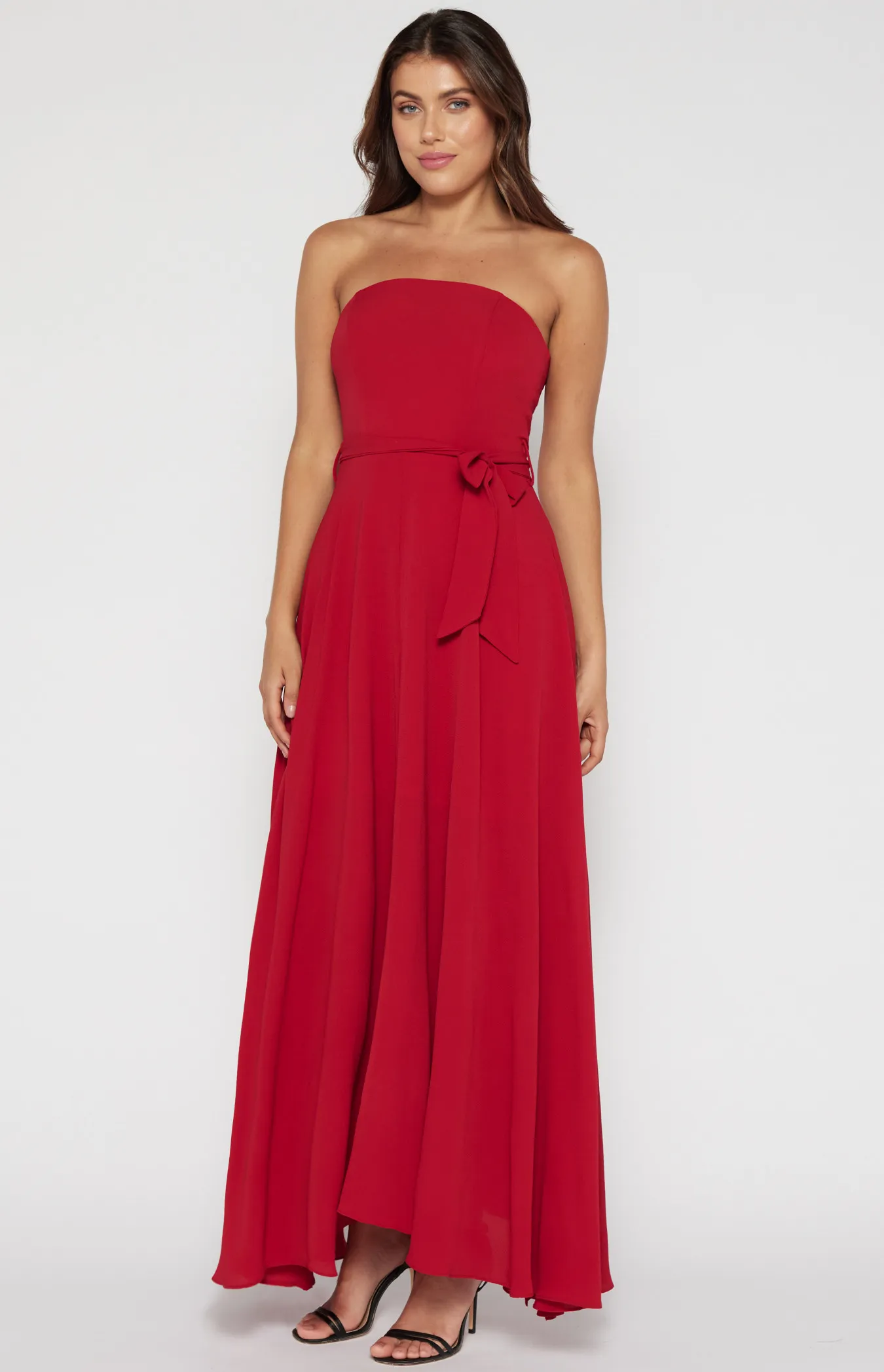 Strapless Crepe Maxi Dress (SDR342-13A)