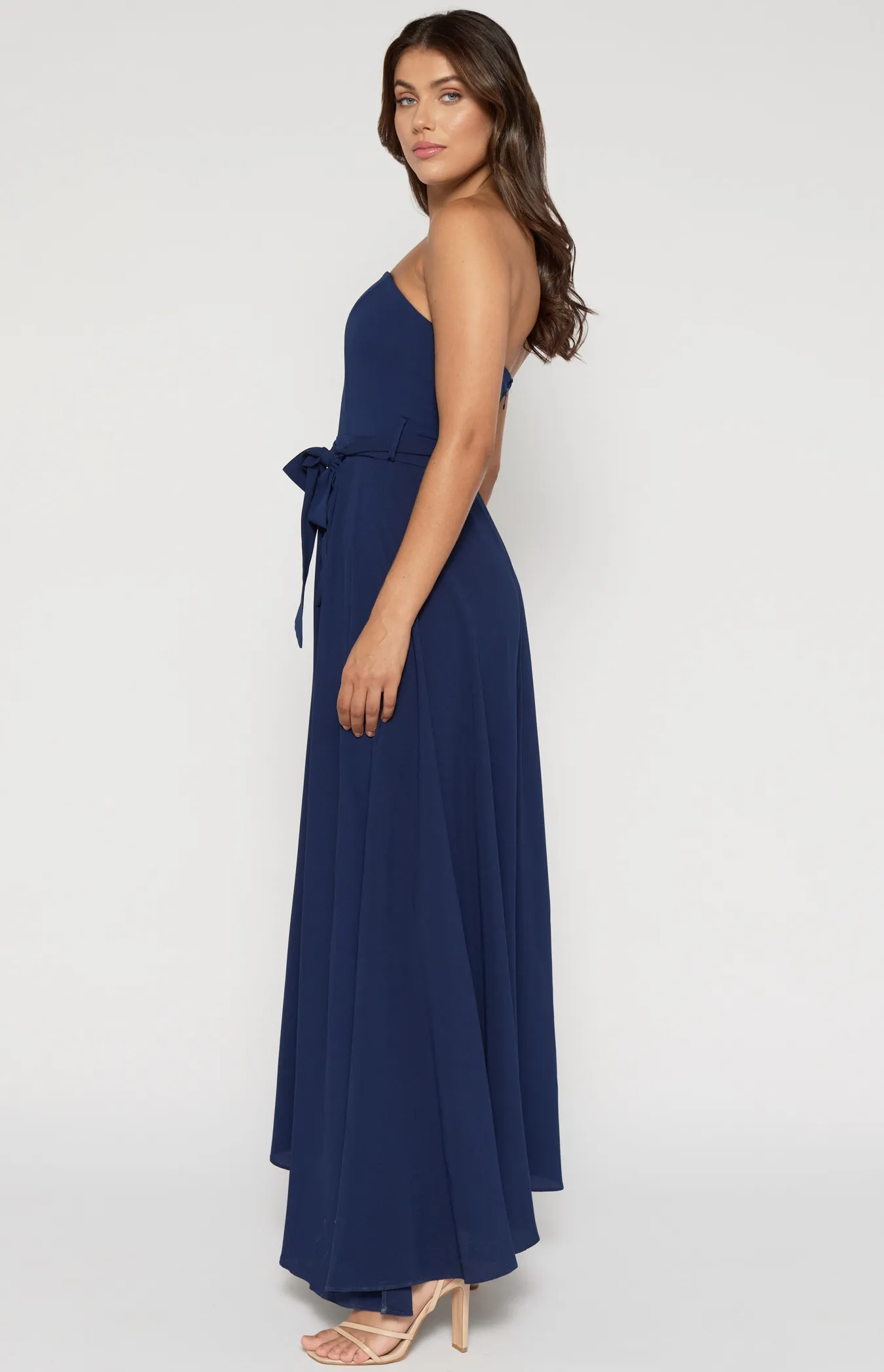 Strapless Crepe Maxi Dress (SDR342-13A)