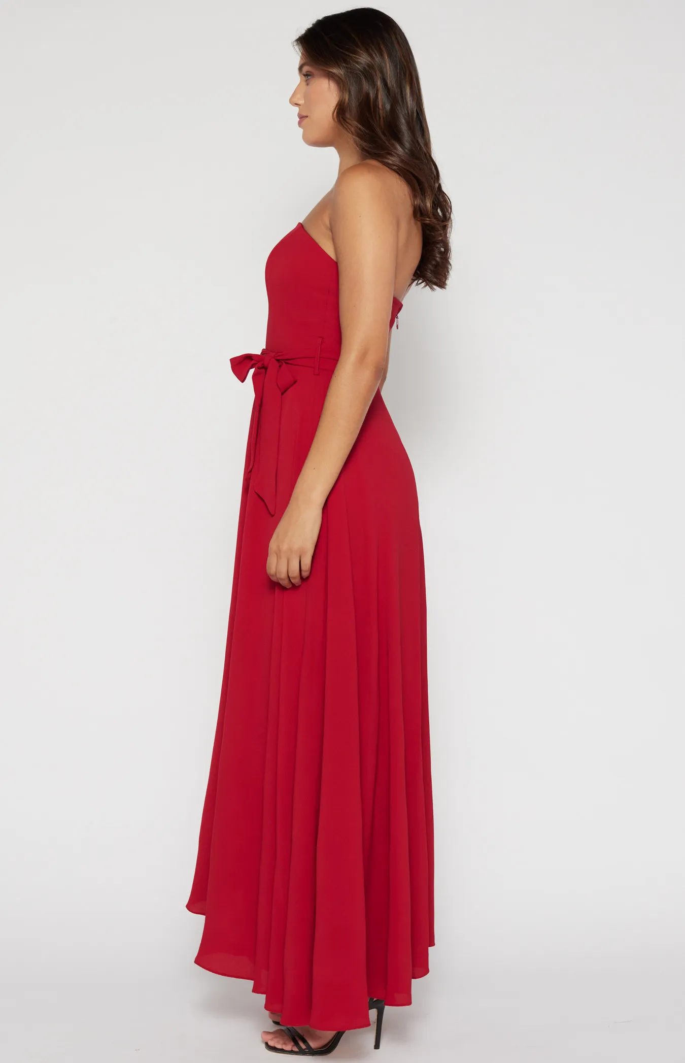 Strapless Crepe Maxi Dress (SDR342-13A)