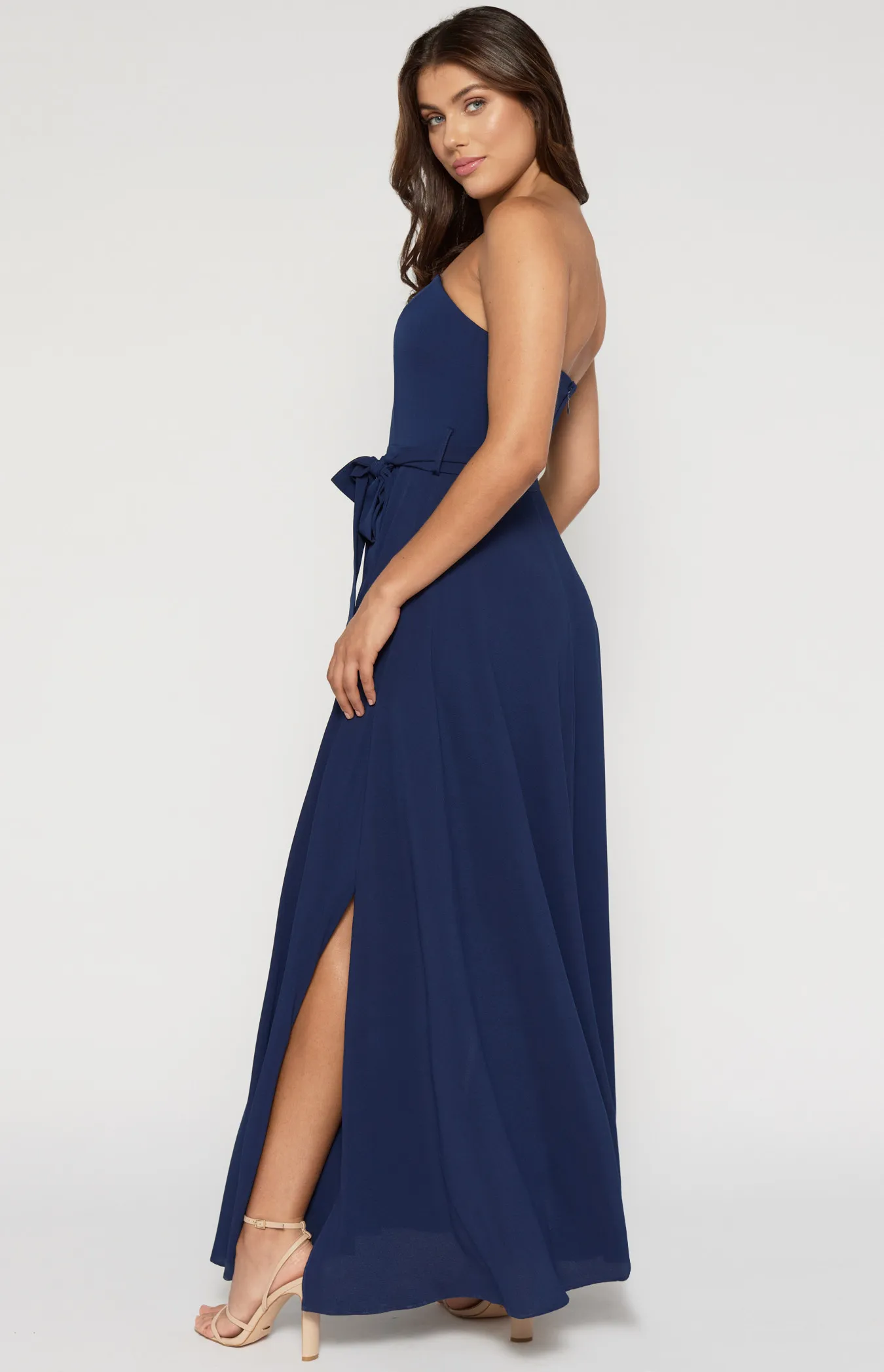 Strapless Crepe Maxi Dress (SDR342-13A)