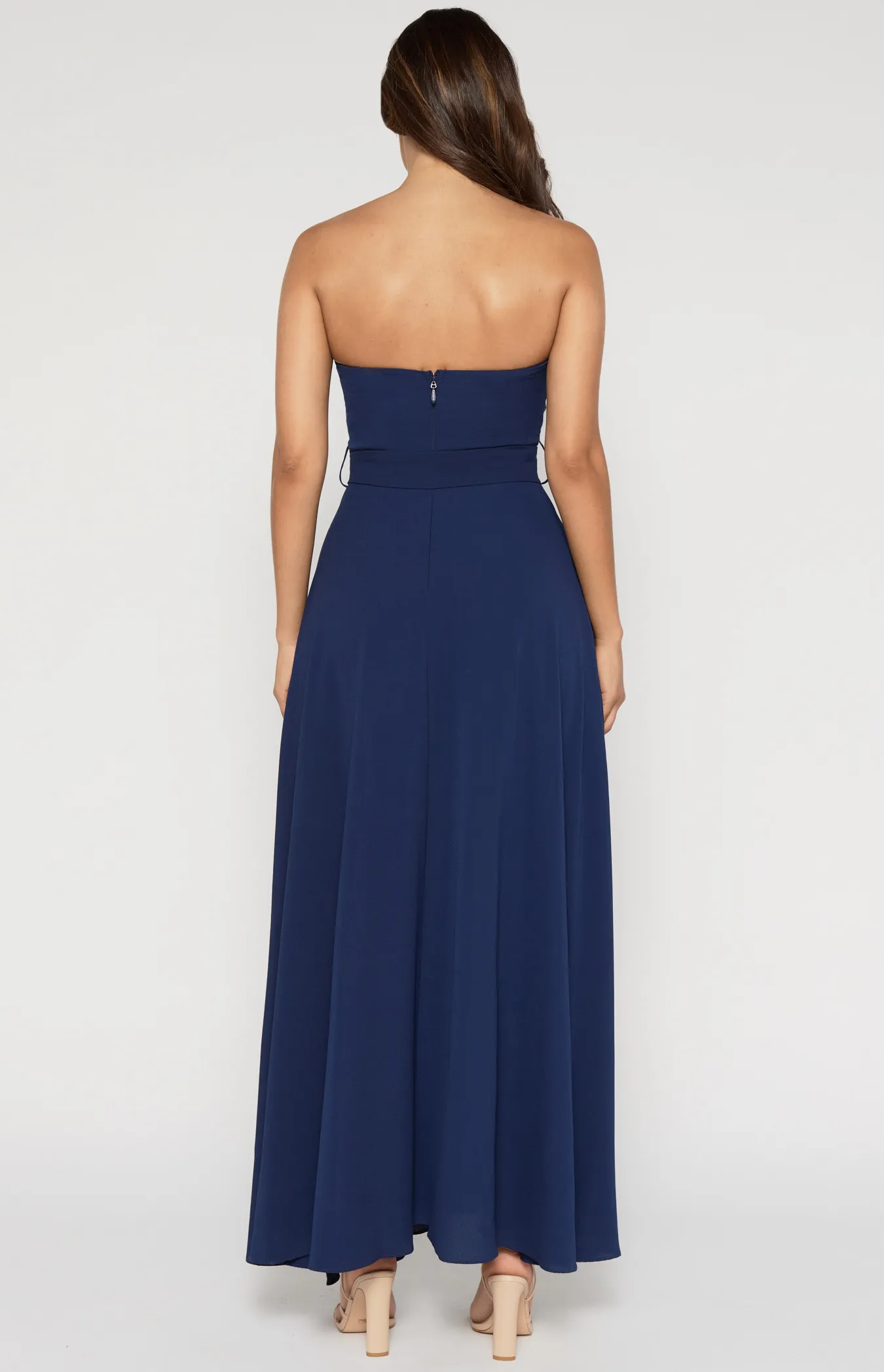 Strapless Crepe Maxi Dress (SDR342-13A)