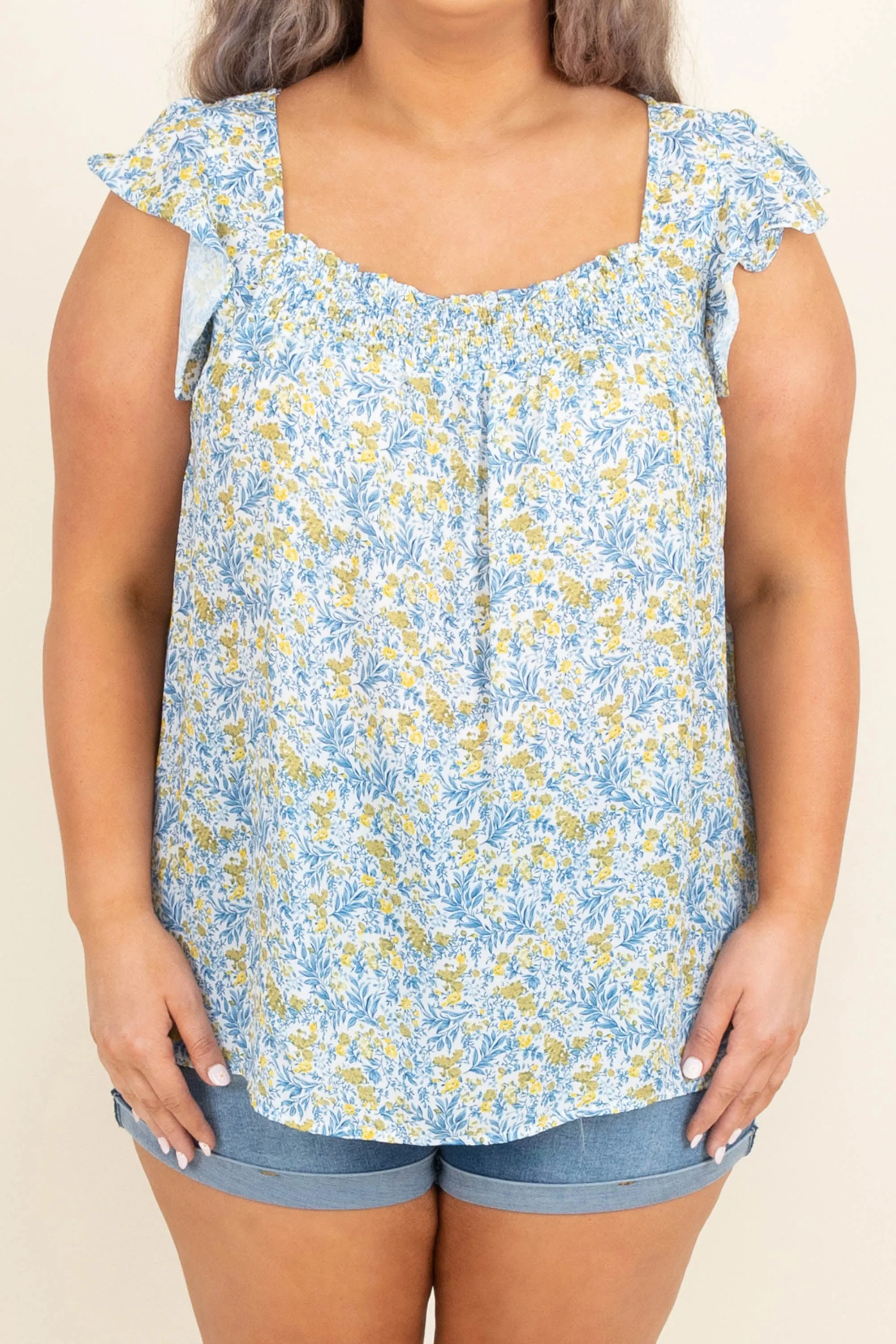 Summer Crush Tank, Blue