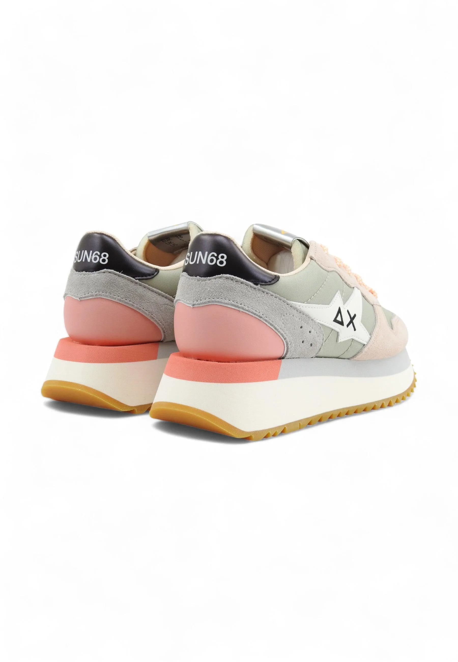 SUN68 Big Stargirl Sneaker Donna Grigio Chiaro Z34214