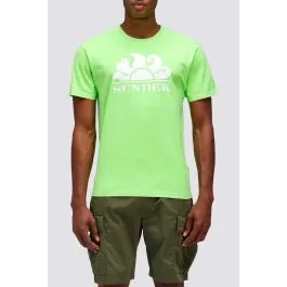 T-shirt con logo stampato uomo Verde