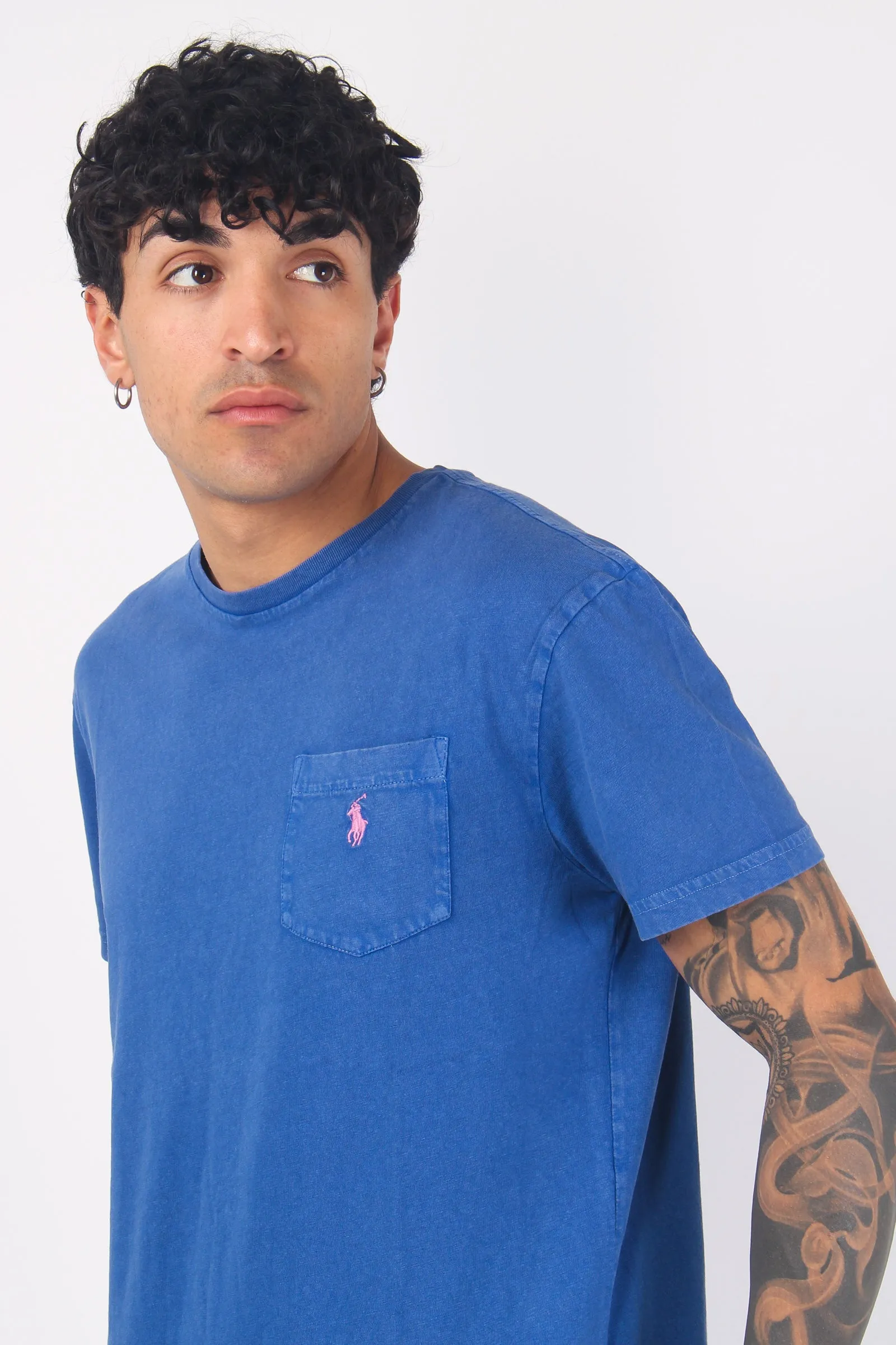 T-shirt Misto Lino Taschino Beach Royal