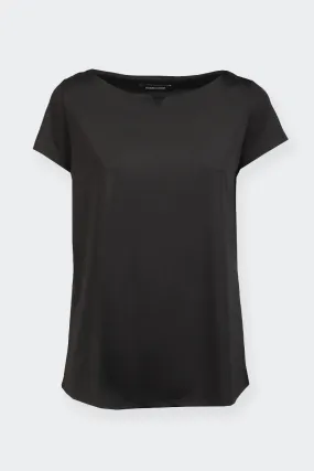 T-SHIRT SCOLLO V PICCOLO NERA