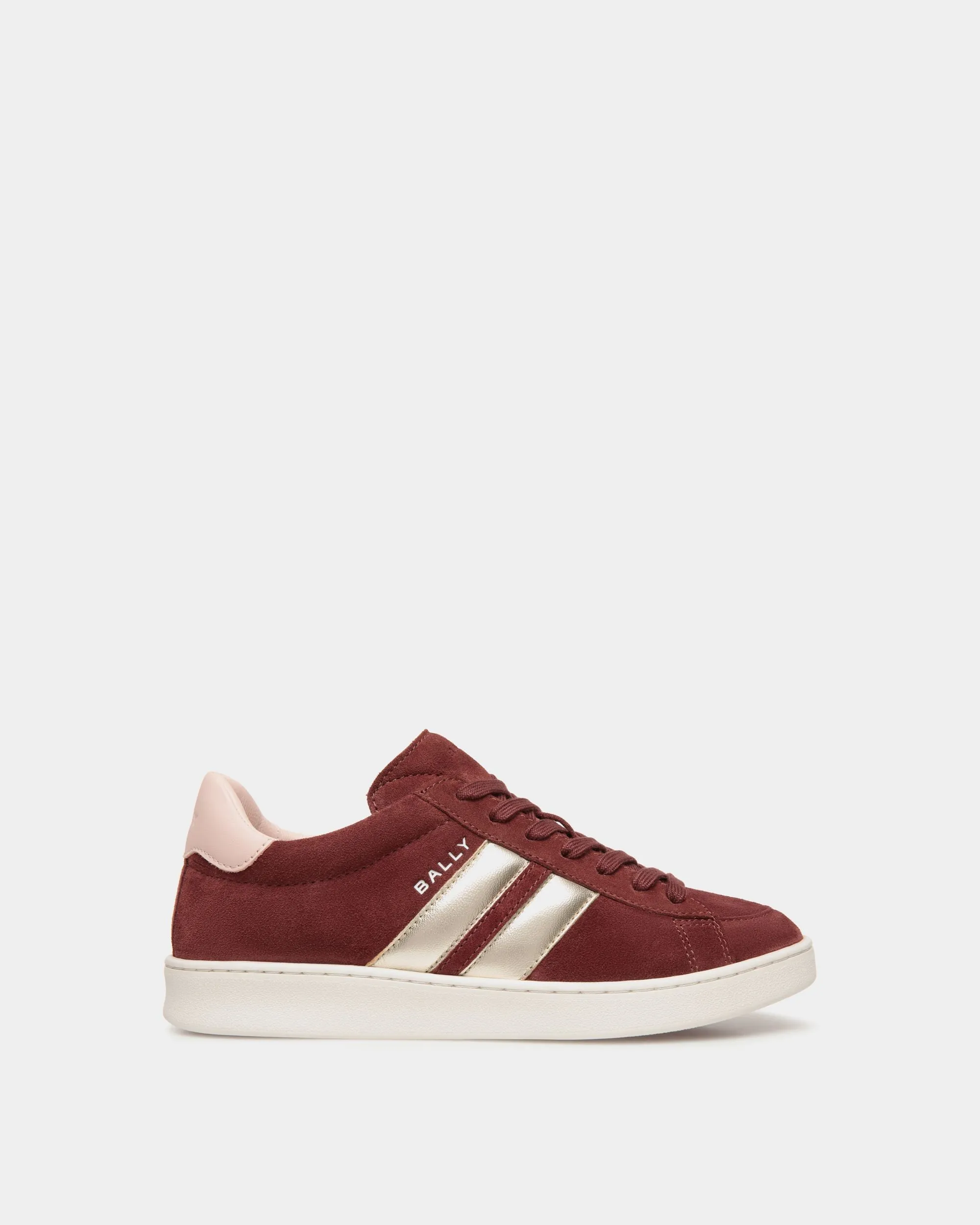 Tennis Sneaker In Andorra and Light Pink Suede Leather 