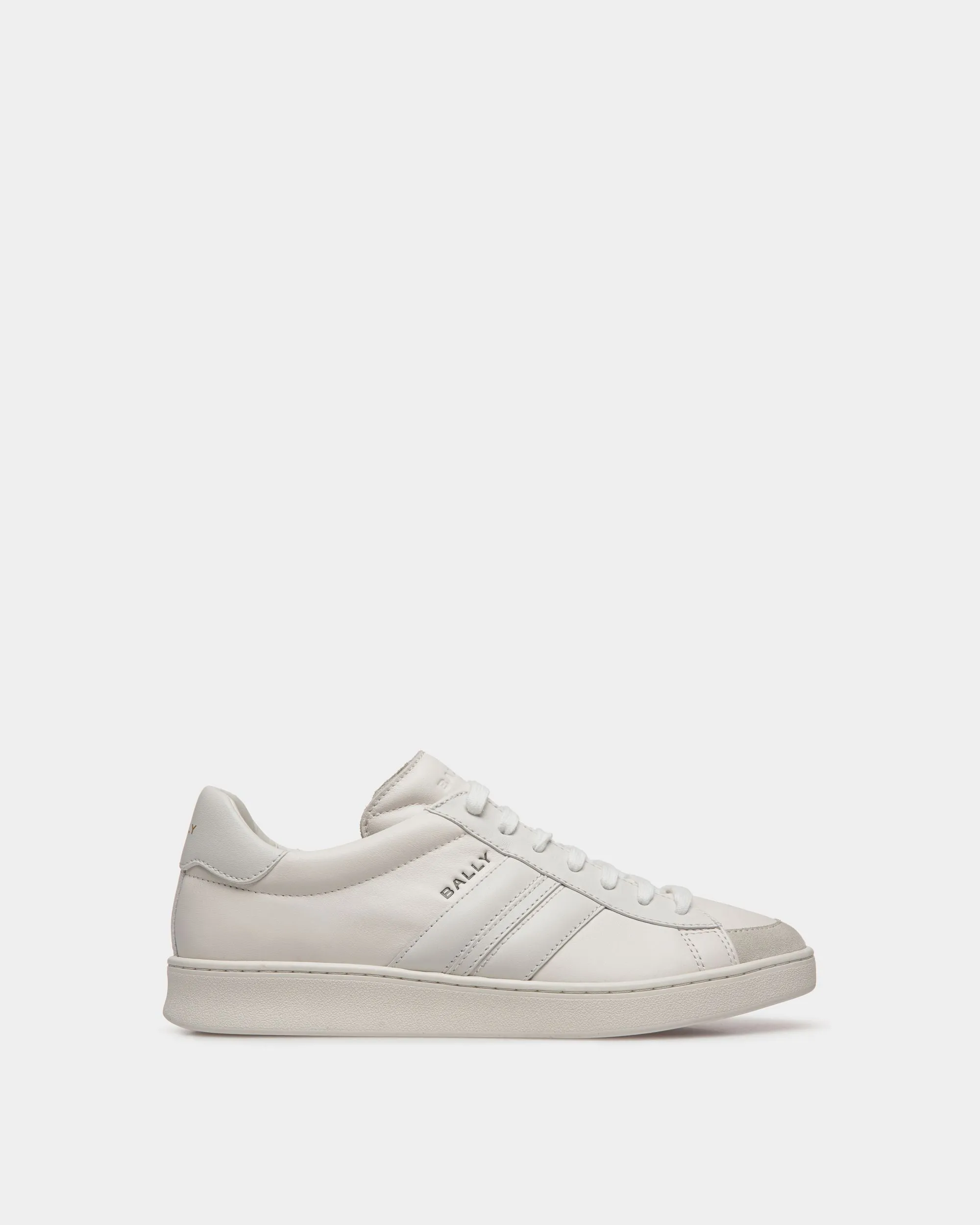 Tennis Sneaker In White Leather 