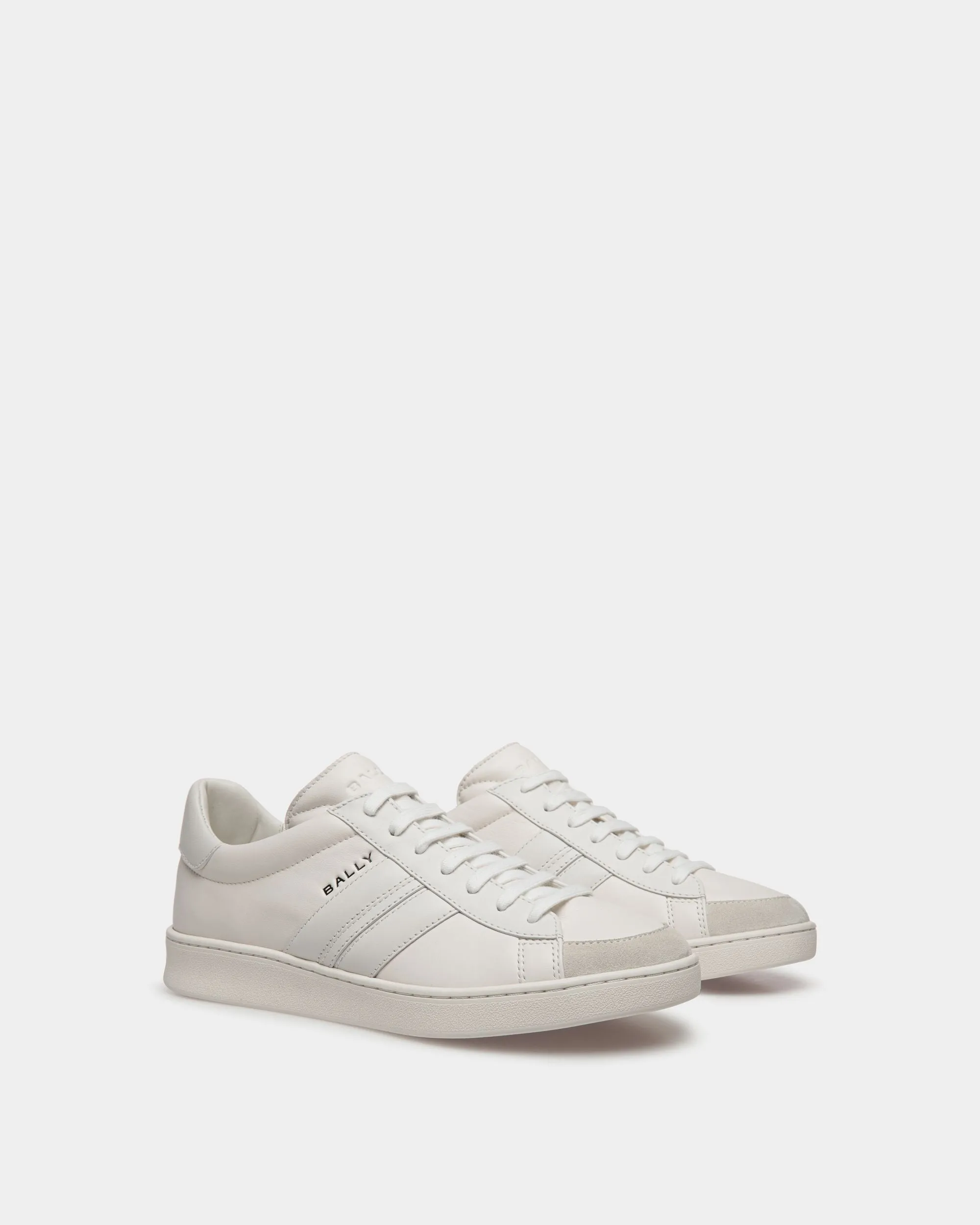 Tennis Sneaker In White Leather 