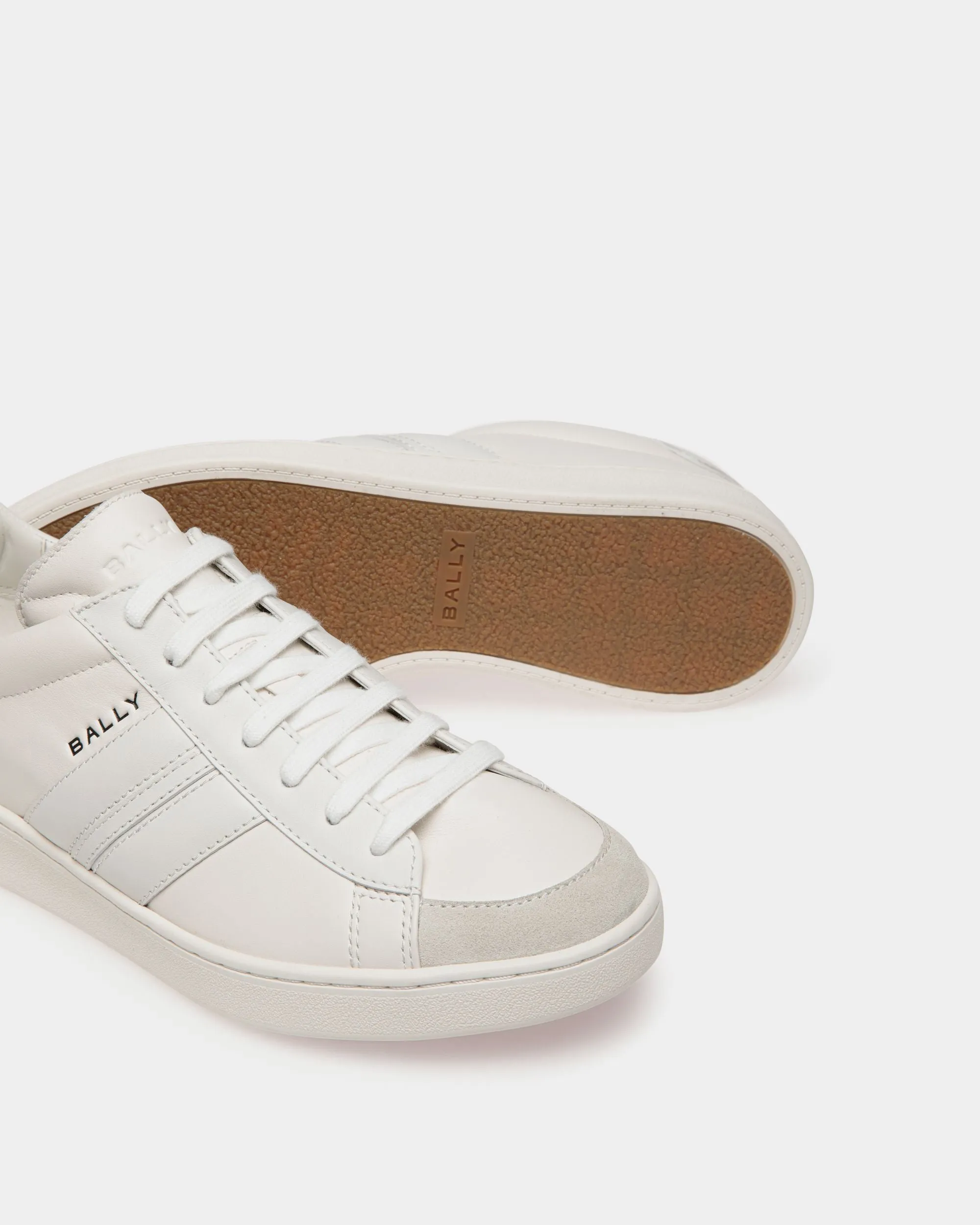 Tennis Sneaker In White Leather 