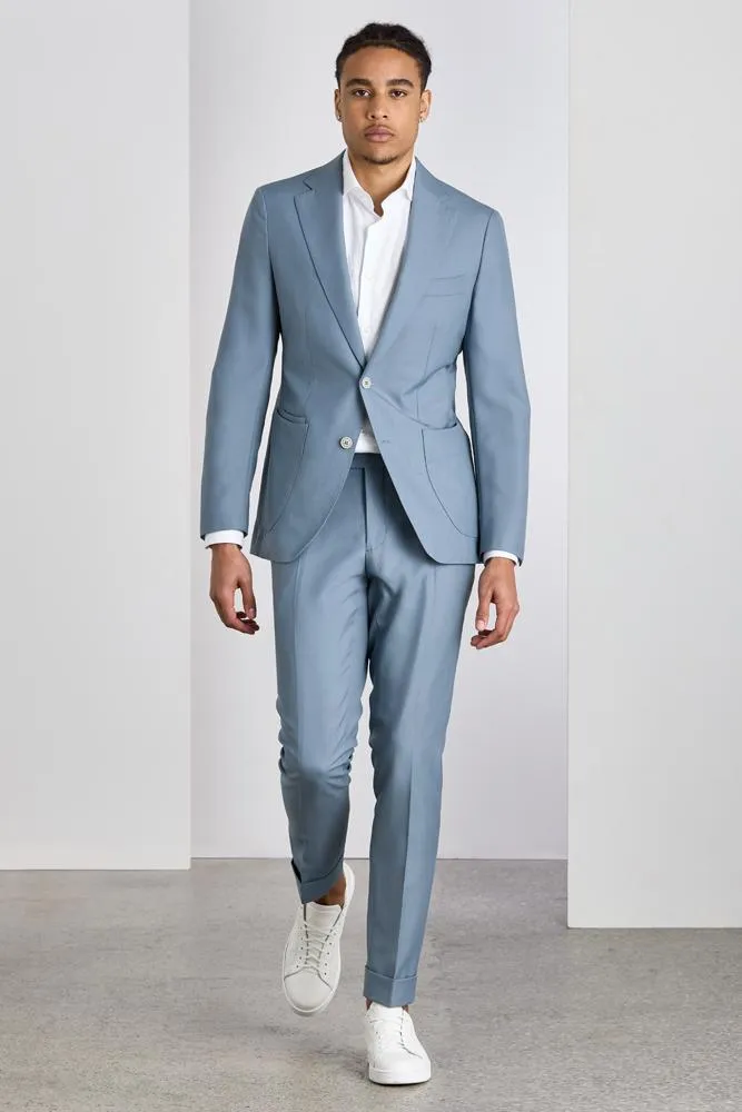 The Liam Suit - Powder Blue Tropical Wool