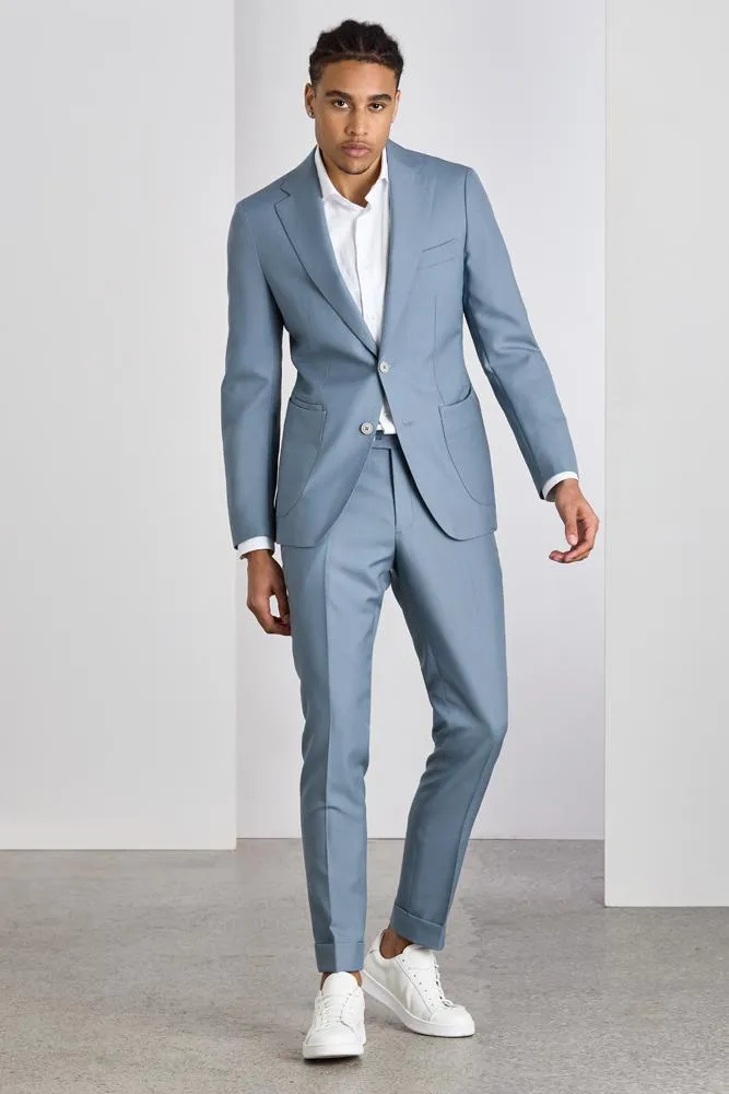 The Liam Suit - Powder Blue Tropical Wool