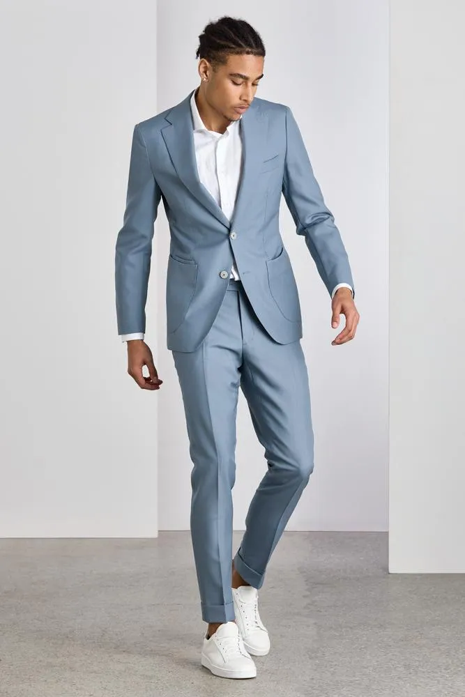 The Liam Suit - Powder Blue Tropical Wool