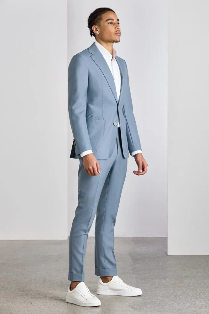 The Liam Suit - Powder Blue Tropical Wool