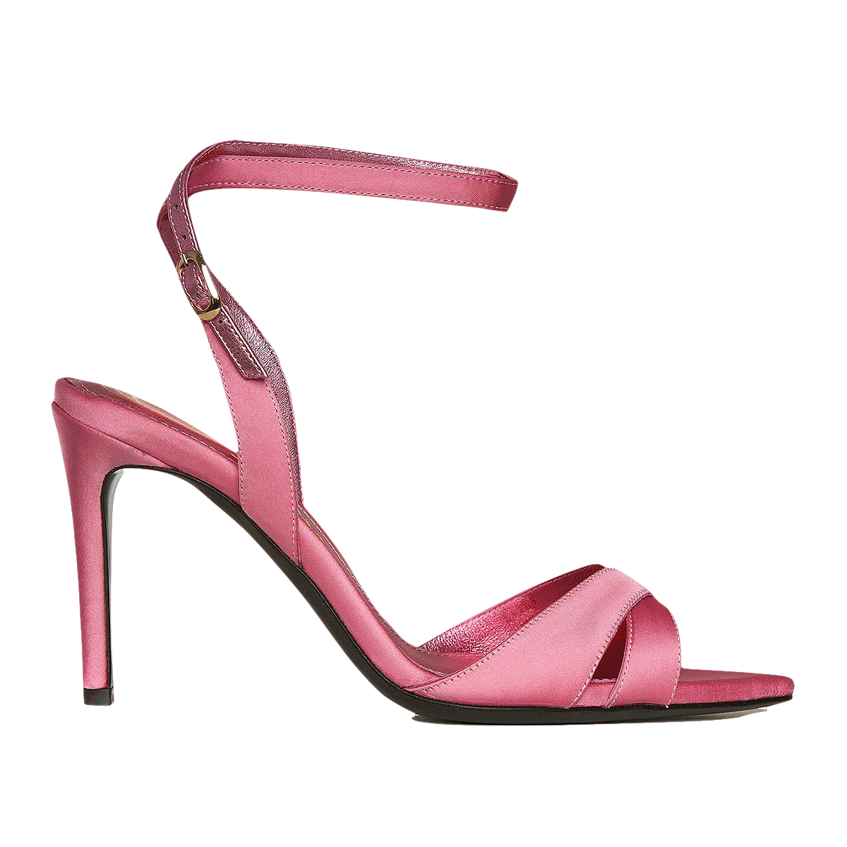 Thea Soft Pink Satin Sandals