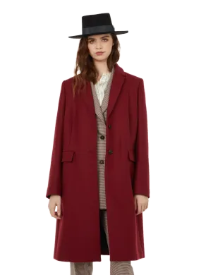 Tommy hilfiger  Belted wool-blend coat - Red