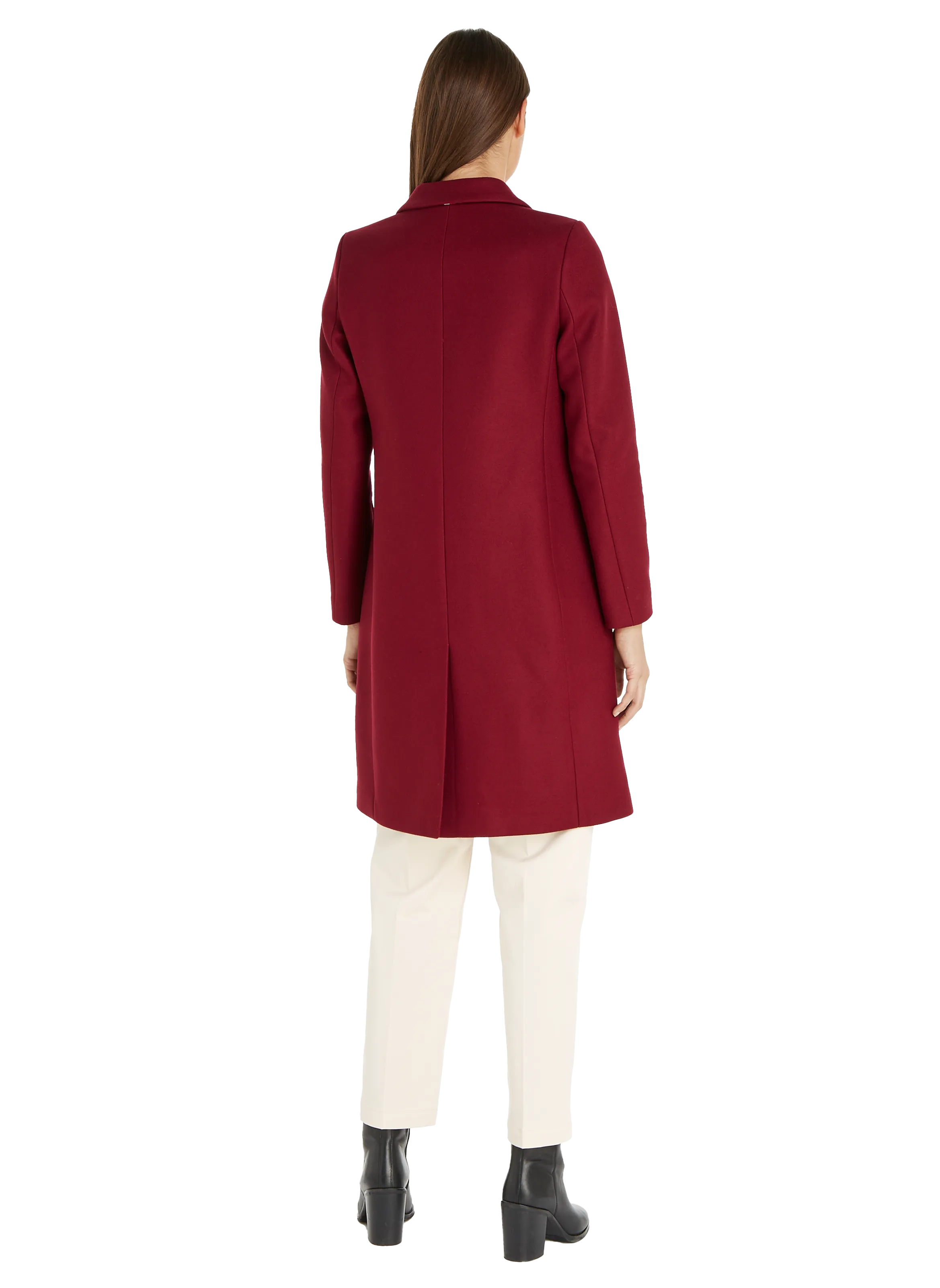 Tommy hilfiger  Belted wool-blend coat - Red