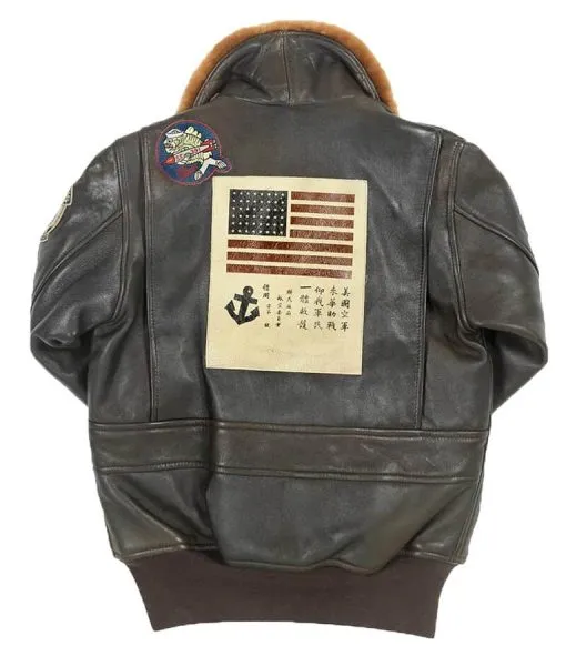 Top Gun Womens Brown Leather Jacket - Women Jacket