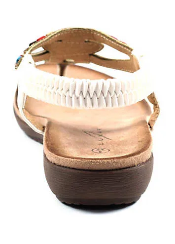 Una White Sandals by Lunar | Look Again