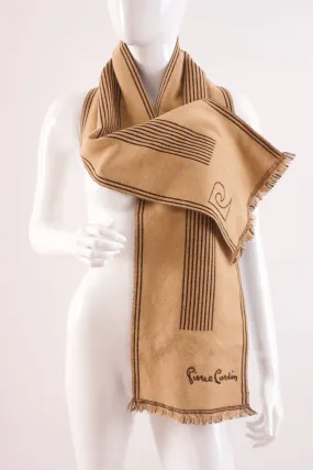 Vintage 70's PIERRE CARDIN Wool Scarf