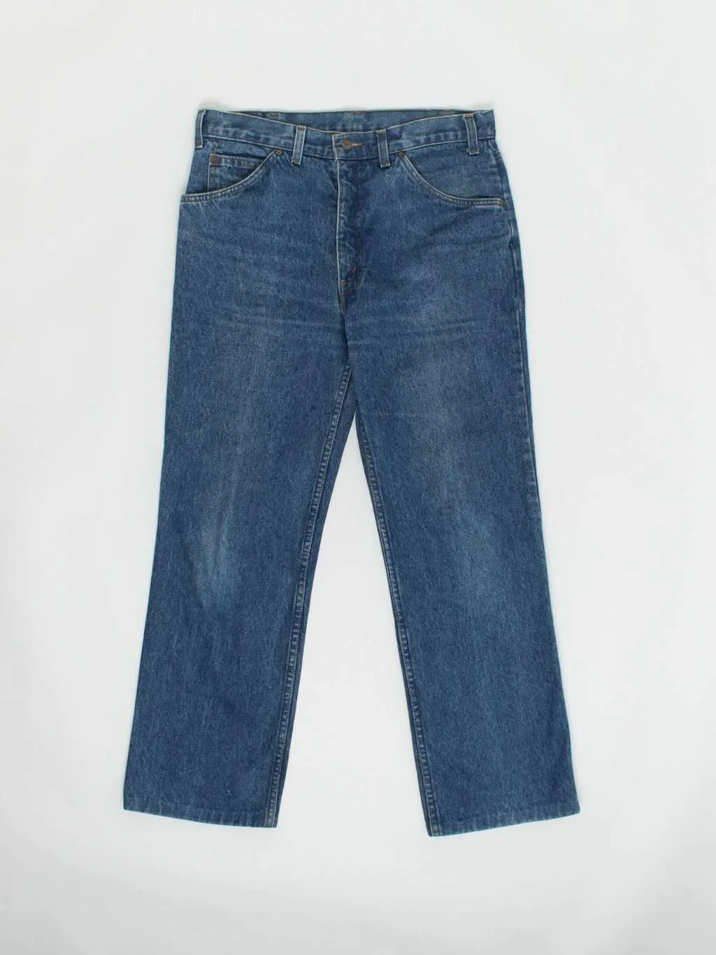 Vintage 80s Levis jeans in blue, made in Great Britain 34 X 30