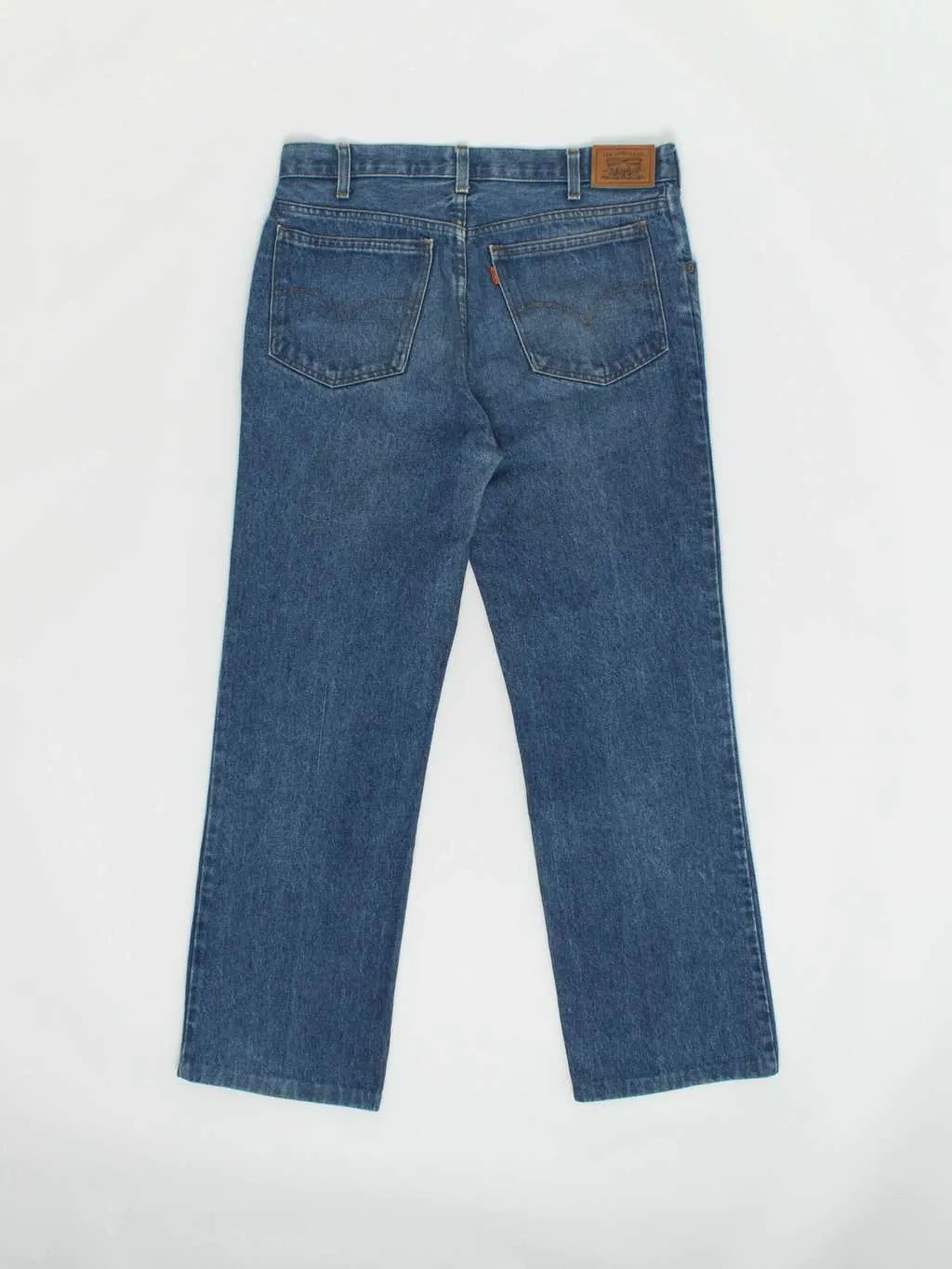 Vintage 80s Levis jeans in blue, made in Great Britain 34 X 30