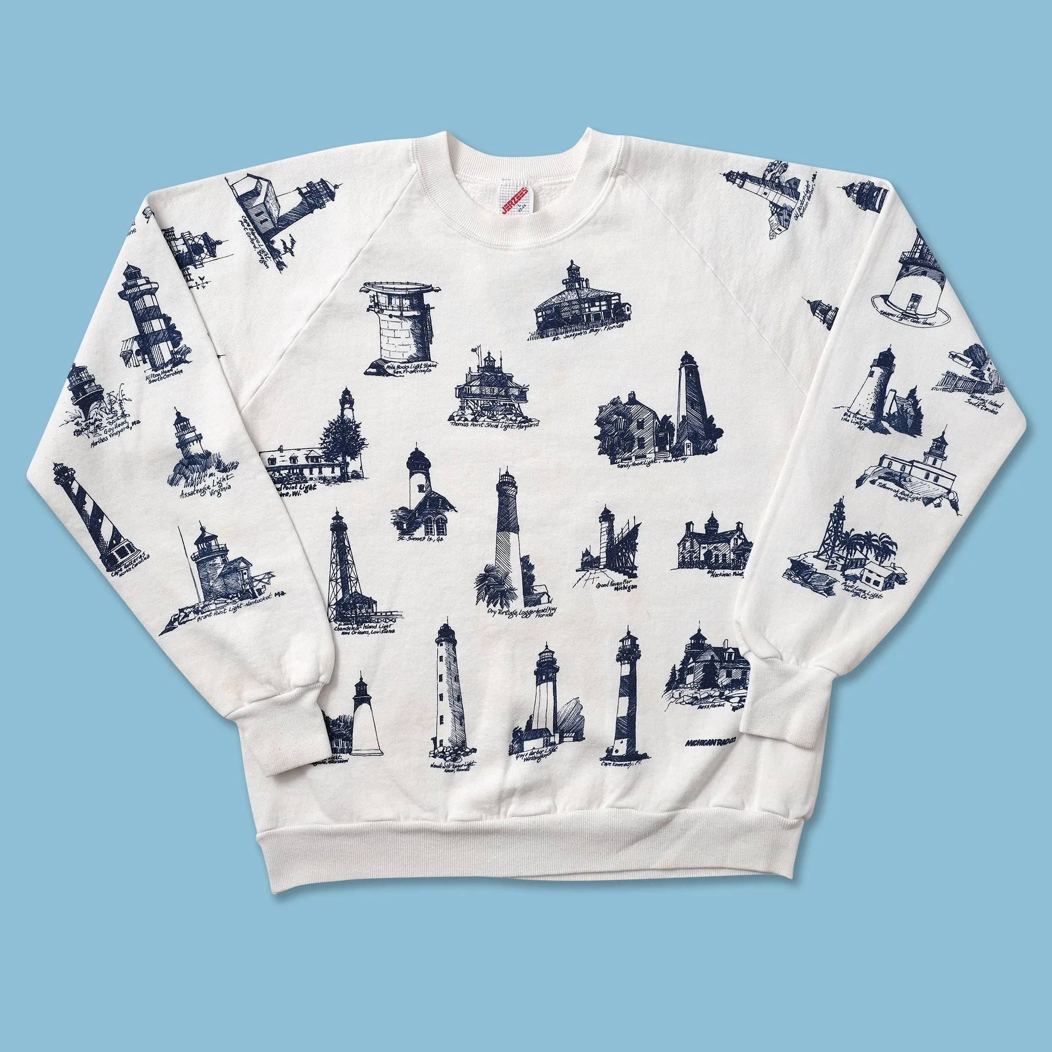 Vintage Lighthouse Sweater Small