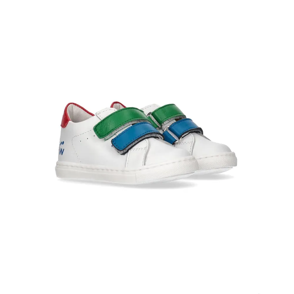 Walkey 42396 Sneaker Bassa Velcro Bianco Multi