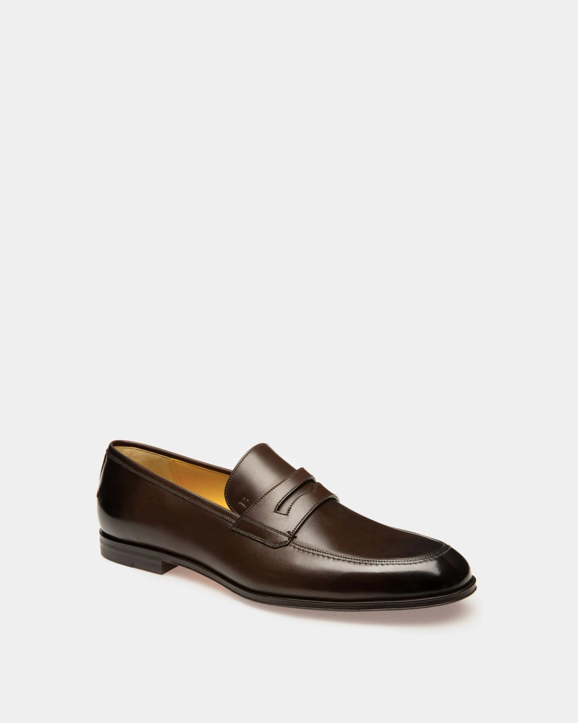 Webb Leather Loafers In Coffee 