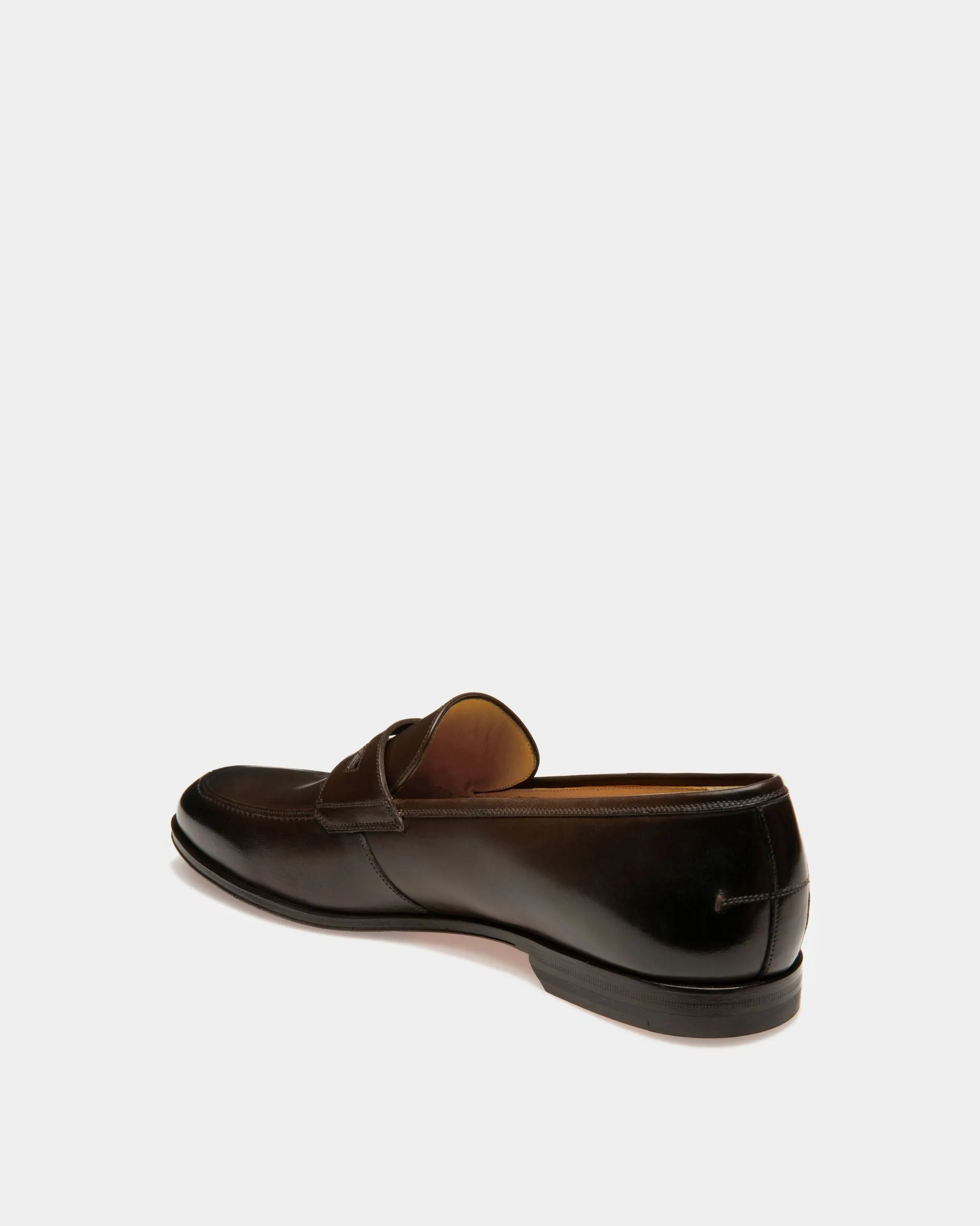 Webb Leather Loafers In Coffee 