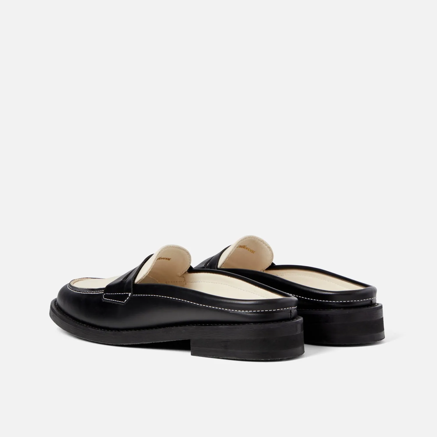 Wilde Black + White Mule Loafer - Women's